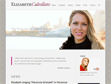 Tablet Screenshot of elizabethcaballero.com